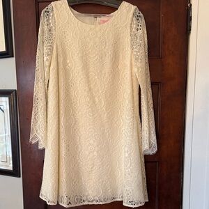Lilly Pulitzer Ivory Lace Long Sleeve Dress